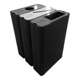 出口室內(nèi)商用噴粉三分類不銹鋼果皮箱